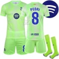 thumbnail image 1 of 2425 Green Barcelona New Advertising Second Away Football Sportswear #8 PEDRI Copy Player Name Jersey, 1 of 2