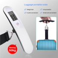 thumbnail image 1 of justharion Digital Hanging Luggage Scale Portable Handheld Baggage Scale for Travel Suitcase Scale, 1 of 8