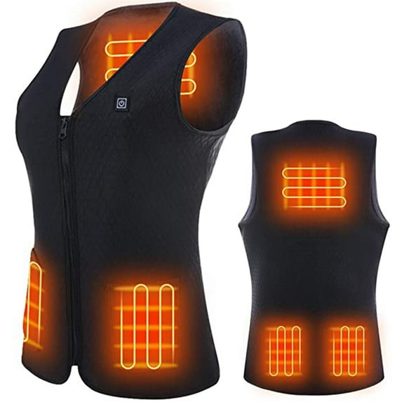 Lilvigor Warming Heated Vest for Men Women Rechargeable and Washable, AiBast Electric Smart Vest with USB Charger (NO Battery)