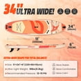 thumbnail image 2 of Quashley Wide Inflatable Stand Up Paddle Board ,11 ft*34 Inch All-Around SUP Board With Premium Accessories, 2 of 7