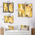 thumbnail image 4 of Designart "Retro Mustard Dreams Watercolor VI" Modern Midcentury Framed Wall Art Set Of 2 - Mid-Century Yellow Frame Gallery Set For Office Decor, 4 of 6