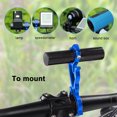 thumbnail image 3 of BOROCO Bicicleta Ciclismo Manillar Extensor Soporte De Extensión Montaje para Lámpara GPS/Unidades/velocímetro Faro Teléfono/cámaras(Tubo de Carbono de 10CM Azul), 3 of 5