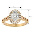 thumbnail image 5 of SuperJeweler 1 3/4 Carat Oval Shape Diamond Engagement Ring In 14 Karat Yellow Gold For Women, 5 of 6