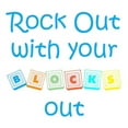 thumbnail image 2 of CafePress - Rock Out With Your Blocks Out Infant Bodysuit - Baby Light Bodysuit, Size Newborn - 24 Months, 2 of 4