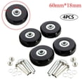 thumbnail image 1 of 57-59MM Sliding Replacement Silent Durable Suitcase Parts Axles Axles Repair Kit Casters  Repair Travel Luggage  Wheels 60MM*18MM 4PCS, 1 of 8