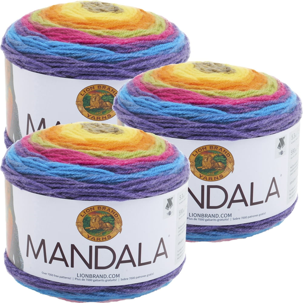 Lion Brand Mandala Yarn Gnome, Multipack Of 3