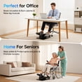 thumbnail image 4 of Patbrela Under Desk Elliptical Machine, Seated Leg Exerciser for Seniors, Quiet Electric Mini Elliptical with Remote, 12 Adjustable Speeds, Auto & Manual Modes, Black, 4 of 9