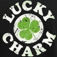 thumbnail image 3 of CafePress - Lucky Charm [Shamrock] Women's Dark Pajamas - Women's Short Sleeve Print T-Shirt and Pants Dark Cotton Pajama Set, 3 of 7