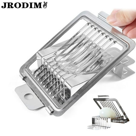 

Stainless Steel Egg Cutter Multifunctional Egg Holder 2 in 1 Preserved Egg Artifact Egg Separator Kitchen Gadget