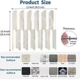 thumbnail image 3 of 10 Sheets Seamless Peel and Stick Backsplash Tile for Kitchen,White and Gray Stone PVC Mixed Light Gold Self Adhesive Fish Scale Metal Mosaic Tiles, 3 of 7