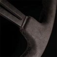 thumbnail image 1 of NRG RST-018SA 350 mm 3 Po. Cuir Noir Profond avec Couture Alcantara Volant Renforcé, 1 of 4