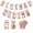 Pink, variant on Triani 1st Birthday Baby Photo Banner First Birthday Decorations for Girl Newborn to 12 Months with Frame Pink Glitter Girl Monthly Milestones Bunting Garland