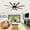 Black#249, variant on Tower Fan 42 Inch Flush Mount Ceiling Fans with LED Light 22W and Remote Control 5 ABS Fan Blades for Indoor,Box Fan