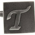 thumbnail image 2 of Perfect Cufflinks Gunmetal Square 3-D Letter Vintage Letters English Cuff Links, 2 of 5