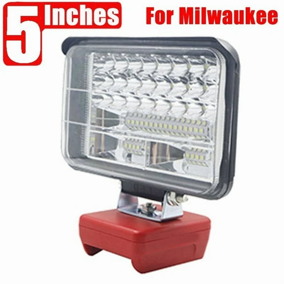 For Milwaukee LED Work Light Flashlights Torch Spotlight 18V Li-ion Battery 5in