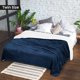 thumbnail image 2 of Manta Sherpa Utopia, cama doble, 152 x 203 cm, color azul marino, 2 of 8