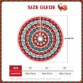 thumbnail image 2 of Daiia Round Design Drawing Merry Christmas Tree Skirt , Xmas Large Lace-up Tree Skirt, Santa Snowflakes Rustic Home Decorations New Year Party Farmhouse Decor-48", 2 of 6