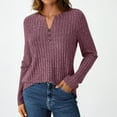 thumbnail image 4 of SUNBS Tunic Shirts for Womens Long Sleeve Tops Casual V Neck Sweaters for Women Blouses, 4 of 7