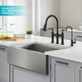 KRAUS Allyn Transitional Bridge Kitchen Faucet and Water Filter Faucet