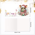 thumbnail image 2 of 6 pcs Diamond Art Painted Greeting Card, Christmas Cow Mouse 5D DIY Special Shape Diamond Card Creative Gift, Christmas Thanksgiving Greeting Card Congratulation, 2 of 8