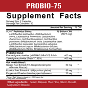5% Nutrition Rich Piana | Probio-75 & Digestive Enzymes Digestion Supplement | Digestive Enzymes with Probiotics and Prebiotic Fiber 120 Gelatin Capsules (30 Svgs)