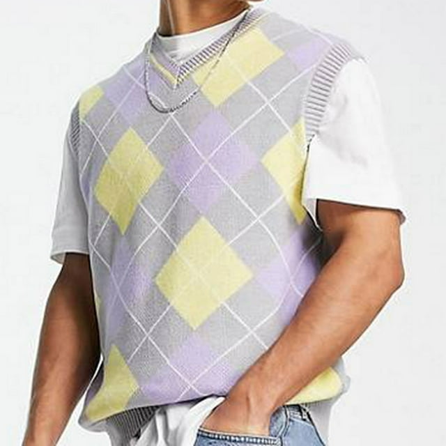 LOVZFMLL Vestes pour Hommes Chandail Décontracté Sans Manches en Laine