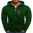 ZNGYXN Men‘s Casual Long Sleeve Sports Hooded Jacket With Full Zip