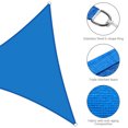thumbnail image 4 of Yescom 2 Pack 7 Ft 97% UV Block HDPE Triangle Sun Shade Sail Canopy Outdoor Patio Pool, 4 of 10