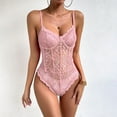 thumbnail image 2 of Elainilye Fashion Corset Tops for Women Plus Size Lace Boned Corsets Shapewear Outfit Sexy Underwear Shapewear,Pink, 2 of 6
