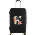 thumbnail image 1 of Housse de Valise Housses de Protection Valise de Voyage Anti-Rayures Housse Anti-Poussière Réutilisable Housse Lavable Motif Imprimé Papillon 8butterfly letter K S, 1 of 6
