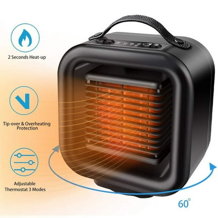 

Tiitstoy Portable Heater Fan Thermostat Electric Heater Fan Space Heater Warm Heater