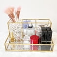 thumbnail image 5 of Contenedor de almacenamiento acrílico para brochas de maquillaje, 4 compartimentos, 5 of 5