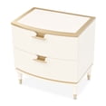 thumbnail image 4 of Michael Amini La Terrazza 2-Drawer Nightstand in Creamy Pearl, 4 of 12
