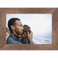 thumbnail image 1 of 40x30 Distressed/Aged Antique Silver Wood Picture Frame - Complete with Frame Grade Acrylic, Backing, and Hardware, 1 of 8