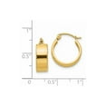thumbnail image 2 of 14k Yellow Gold Polished Small Hoop Earrings 14x13mm Hoop Earring for Women - 1.6 Grams, 2 of 2