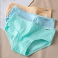 thumbnail image 5 of Women Soft Cotton Panties Candy Color Underwear Mid-waist Breathable Briefs, 5 of 9