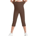 thumbnail image 6 of Purcolt Womens Maternity Leggings Stretchy Over The Belly Workout Yoga Capris Buttery Soft Tummy Control Cropped Pregnancy Pants with Pockets, 6 of 8