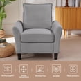 thumbnail image 5 of Soscana Sectional Sofa Set with Storage Ottoman and Accent Chair,Living Room 3 Seat L Shaped Couch and Single Chair Armchair,Living Room Furniture Set for Home Apartment Office Studio, 5 of 8