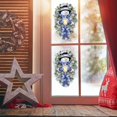 thumbnail image 3 of ZHAOCHENG Pegatinas de pared navideñas, 2 piezas, diseño de corona de muñeco de nieve, pegatinas decorativas, álbumes de fotos de bricolaje, decoraciones de vidrio para pared de coche y ventana (17,7, 3 of 5