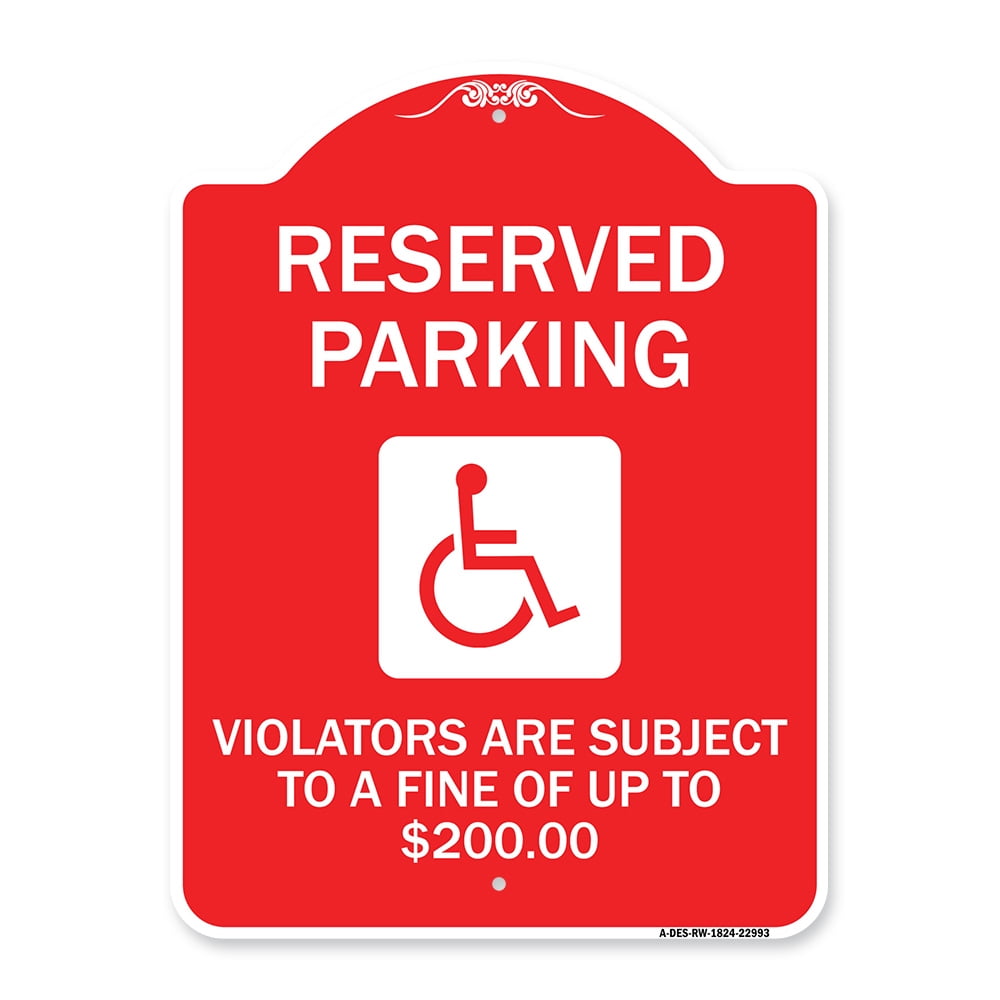 Handicap Drop-Off and Pick-up Only  Sign 12 X 18 Heavy Gauge Aluminum Signs 
