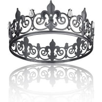 King Crown - Gold Royal Gift for Birthday, Prince Homecoming, Prom, Halloween Costume - Medieval Accessories