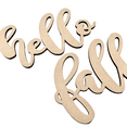 thumbnail image 2 of Krafty Supply Connected Word Hello Fall| 1/4" MDF| Wood Crafts| Home/Fall Decor 6", 2 of 4