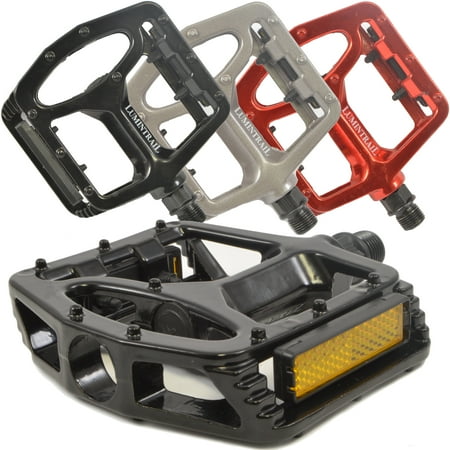 - Lumintrail PD-895B Big Foot MTB BMX Aluminum Platform Bike Pedals 9/16