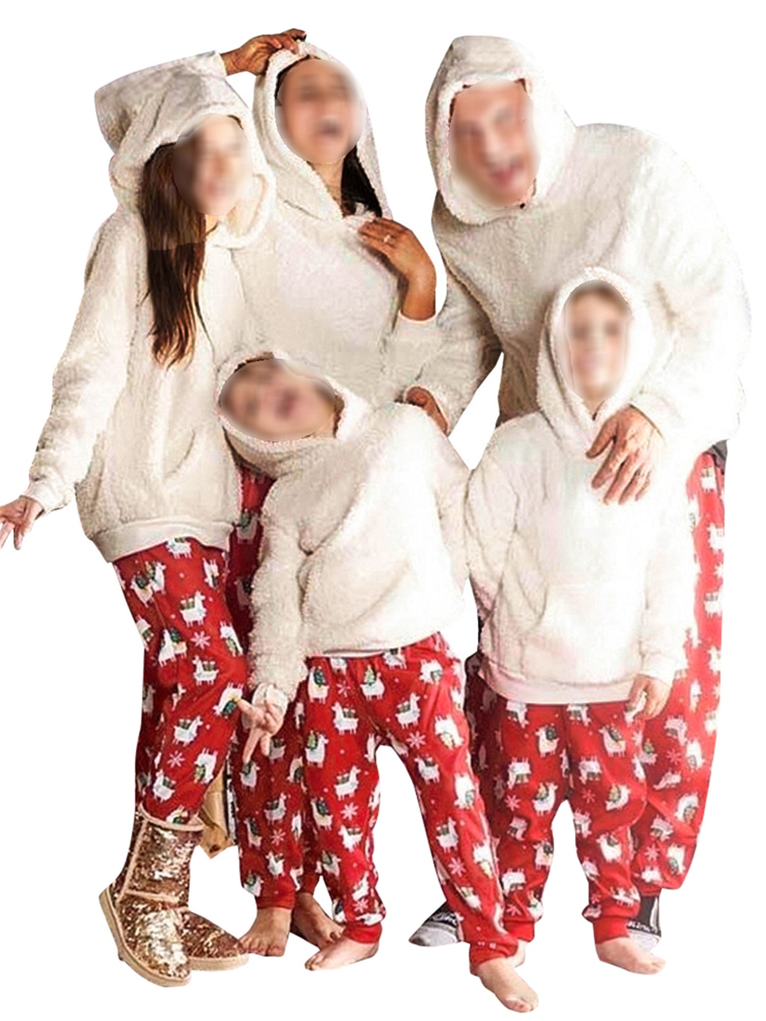 Matching Family Christmas Pjs Sets 2 Piece Ultra Soft Sleepwear Set Printed Pajamas