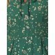 thumbnail image 5 of INSPIRAR CHIC Vestido de Promoción A-Line de Manga Corta con Cuello Cuadrado Impreso para Mujeres XS Verde Oscuro-Floral, 5 of 6