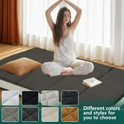 Japanese Floor Mattress, Futon Mattress, Foldable & Portable, Roll Up Mattress Tatami Mat Sleeping Pad with Storage Bag
