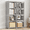 Double-row Grey, variant on HioHa 4-Cube Storage Organizer, Portable Cube Shelf Bookcase, Space Saving Cubby Storage Shelves for Closet, Bedroom, Home Office, Gray