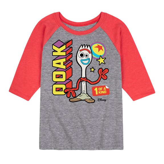 Toy Story 4 - Ooak One Of A Kind Forky - Toddler & Youth Raglan Graphic T-Shirt