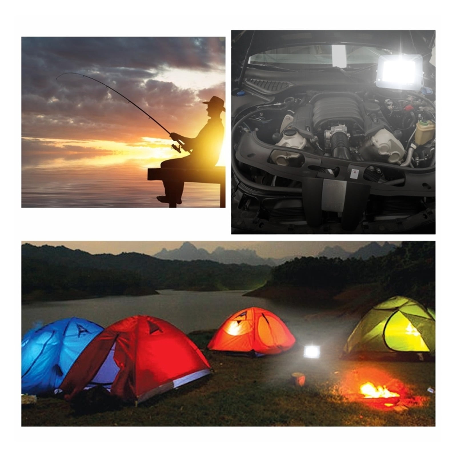 DC12V Led Flood Light 20W 30W 50W 100W Outdoor Floodlight Spotlight IP66 Waterproof Light Reflector Portable 12 Volt Led Lights ,Multifunctional Lighting