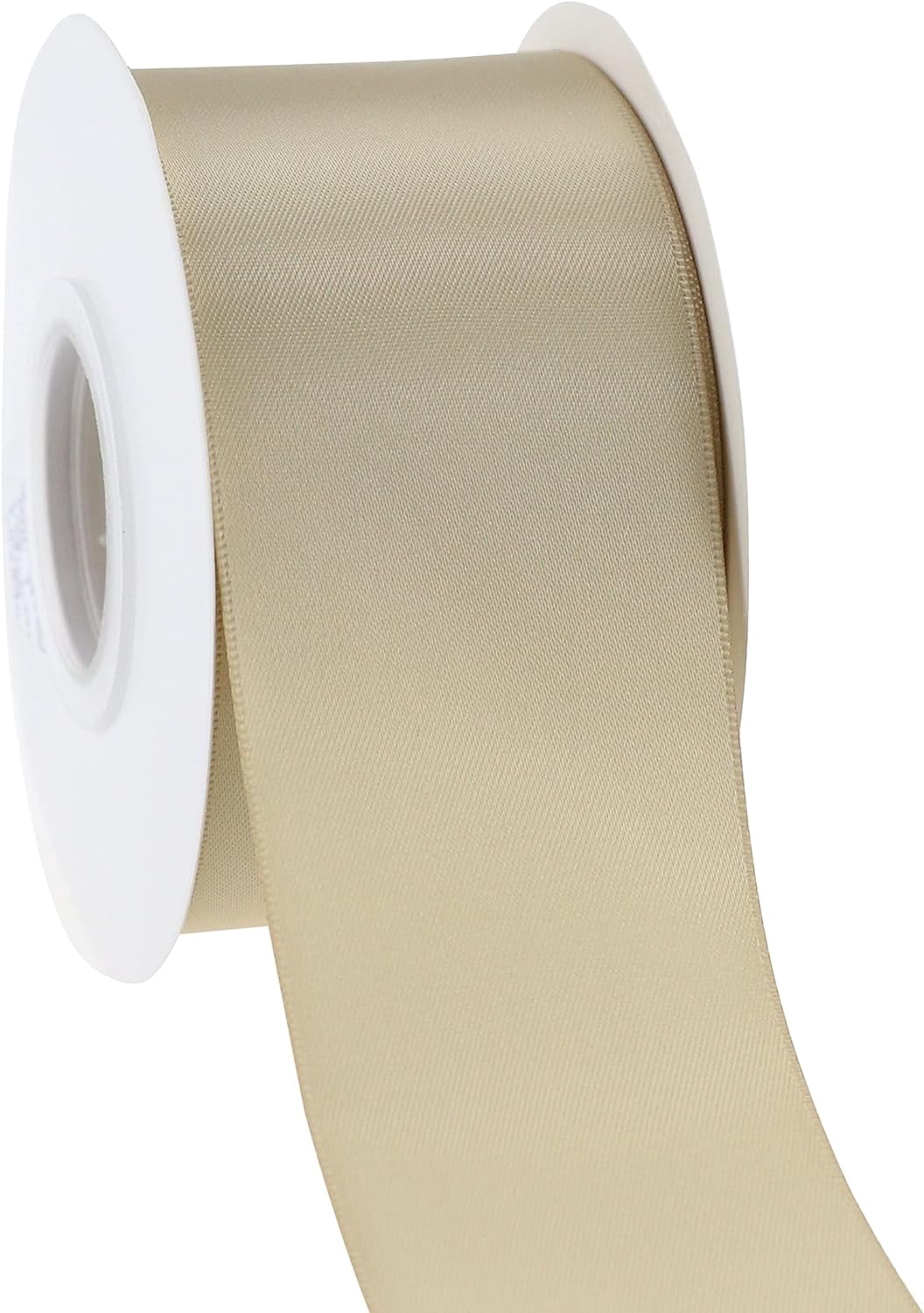 NANAHuang Dusty Blue Ribbon for Tree Thick Double Face Satin Ribbon 2 Inch French Blue Silk Ribbon for Wedding Bridal Bouquet Crafts- 25Yards